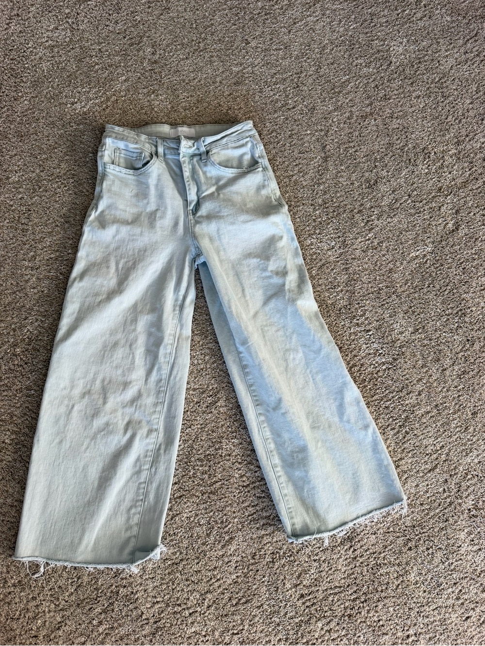 High-Rise Light Blue Wide Leg Jeans
